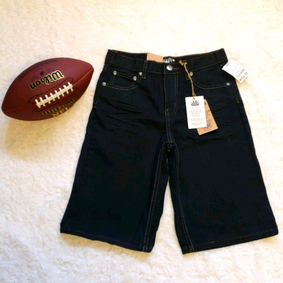 🏈M.Gordon Boy's Black Denim Shorts🏈 - Picture 1 of 3